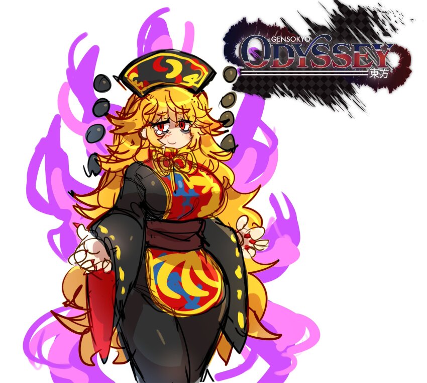 emerald_kitty gensokyo_odyssey highres junko_(touhou) junko_day logo md5_mismatch resolution_mismatch solo source_larger touhou