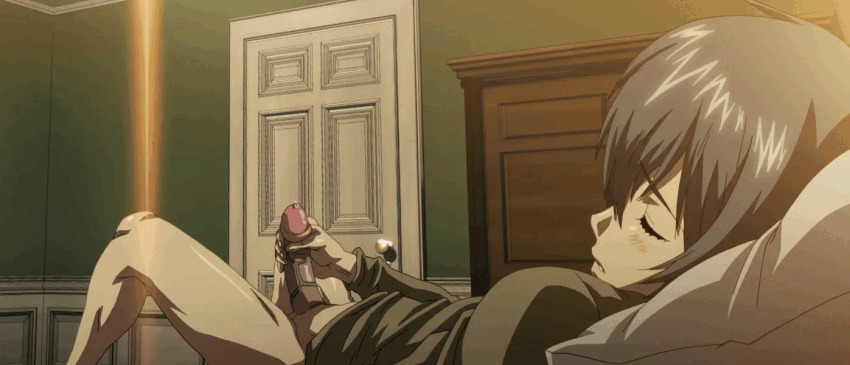 1boy 2010s 2010s_(style) 2011 age_difference animated animated_gif bed bedroom blush door doorknob keisuke_(sisters) kouzaka_kouhei lamp light male_focus male_masturbation masturbation older_woman_and_younger_man on_pillow penis pillow precum precum_bubble precum_string shy sisters_~natsu_no_saigo_no_hi~ step-incest stepmother_and_stepson taki_minashika thinking_of_someone_else twitching veins veiny_penis virgin virgin_male