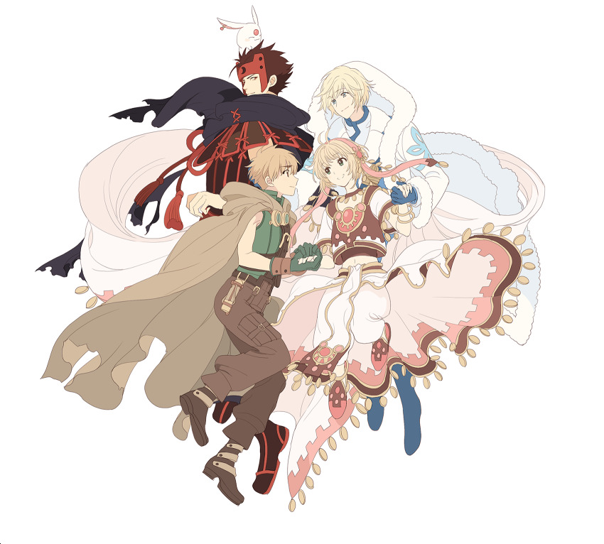 &quot;sakura&quot;_hime 1girl brown_eyes brown_hair cape cardcaptor_sakura dress fai_d._flowright green_eyes highres kinomoto_sakura kurogane_(tsubasa_chronicle) looking_at_viewer okazaki_oka sakura_hime short_hair tsubasa_chronicle xiaolang