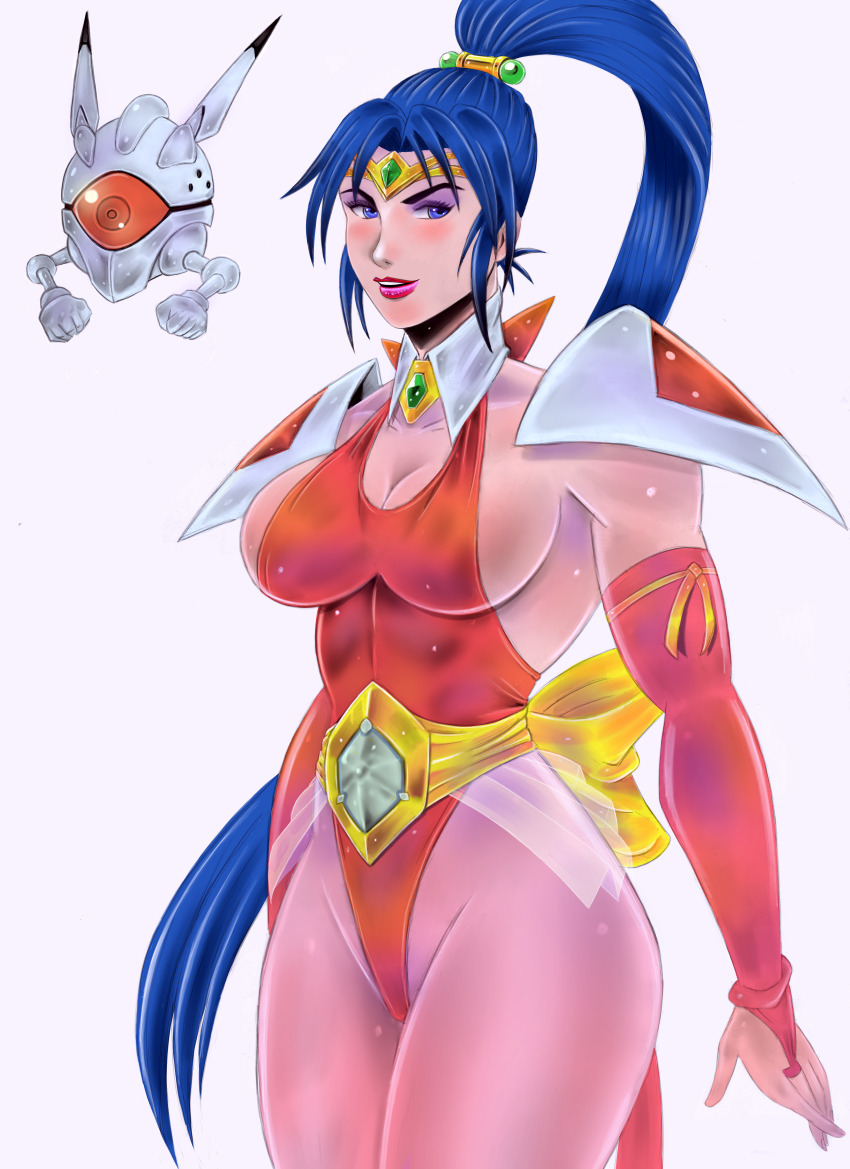 absurdres blackexcell breasts choujin_gakuen_gowcaizer highres hishizaki_shaia_(gowcaizer) large_breasts long_hair tagme