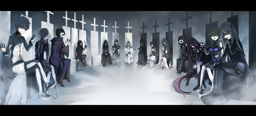 artist_request carmilla_(re:zero) daphne_(re:zero) echidna_(re:zero) hector_(re:zero) highres minerva_(re:zero) multiple_boys multiple_girls natsuki_subaru pandora_(re:zero) petelgeuse_romaneeconti re:zero_kara_hajimeru_isekai_seikatsu regulus_corneas roy_alphard satella_(re:zero) sekhmet_(re:zero) sirius_(re:zero) throne typhon_(re:zero)