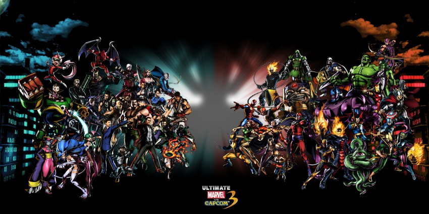 00s 6+boys 6+girls absurdres akuma_(street_fighter) albert_wesker amaterasu_(ookami) arthur capcom captain_america chris_redfield chun-li crimson_viper crossover dante_(devil_may_cry) deadpool deadpool_(series) devil_may_cry_(series) doctor_doom doctor_strange dormammu everyone felicia_(darkstalkers) firebrand frank_west galactus hawkeye_(marvel) headband highres hulk iron_fist_(marvel) iron_man jill_valentine hsien-ko magneto marvel marvel_vs._capcom marvel_vs._capcom_3 mega_man_(series) mega_man_legends_(series) mega_man_x_(series) modok morrigan_aensland multiple_boys multiple_girls nathan_spencer nemesis_(resident_evil) nova_(marvel) phoenix_(x-men) phoenix_wright resident_evil rocket_raccoon ryu_(street_fighter) sentinel she-hulk shuma_gorath spider-man storm street_fighter sunglasses super-skrull taskmaster trish_(devil_may_cry) tron_bonne_(mega_man) darkstalkers vergil_(devil_may_cry) viewtiful_joe viewtiful_joe_(character) wolverine_(x-men) x-23 zero_(mega_man)