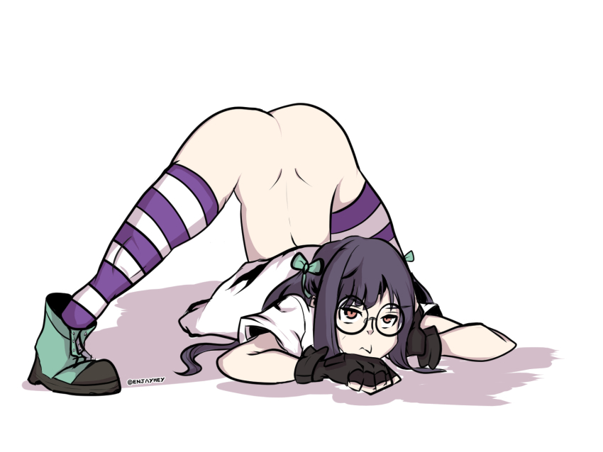 1girl ass bottomless enjayhey highres jack-o&#039;_challenge shin_subarashiki_kono_sekai subarashiki_kono_sekai usui_nagi