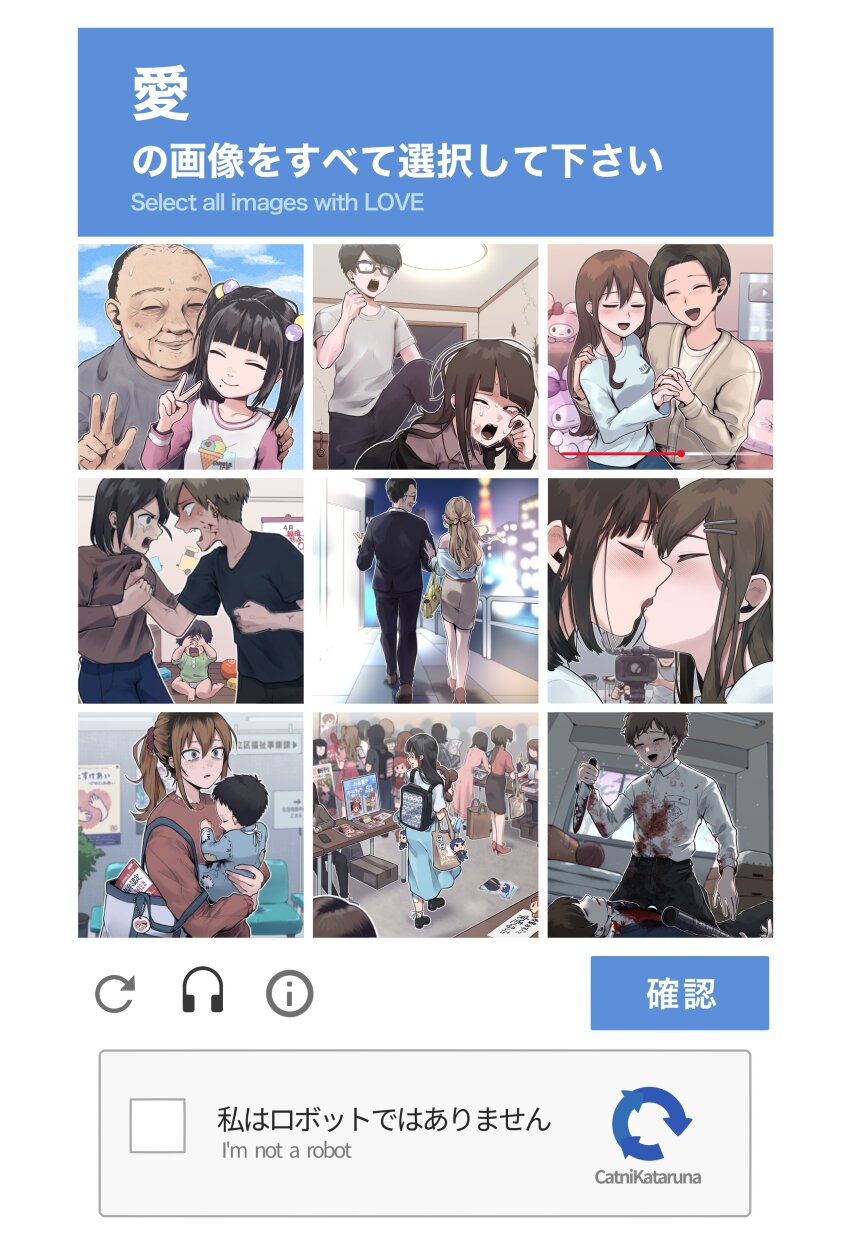 6+boys 6+girls absurdres angry blood blood_on_clothes captcha convention crying death domestic_violence english_text fighting french_kiss fuwa_fuwa_cinnamoroll glasses grave_kk hello_kitty highres husband_and_wife implied_pornography implied_prostitution implied_yaoi kiss knife missing_tooth mother_and_son multiple_boys multiple_girls murder onegai_my_melody original ponytail progress_bar recording sanrio social_network user_interface v youtube yuri