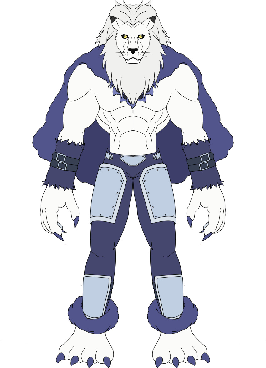 1boy absurdres digimon digimon_(creature) highres male_focus muscular muscular_male panjyamon panjyamon_x-antibody solo transparent_background