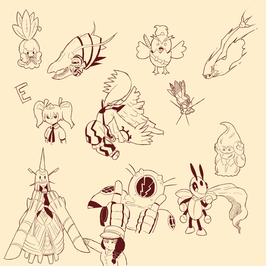 amphimon android armor chronomon chronomon_holy_mode digimon digimon_(creature) diving_suit full_armor gynoid hyokomon mecha_girl nintendo pokemon robot_girl