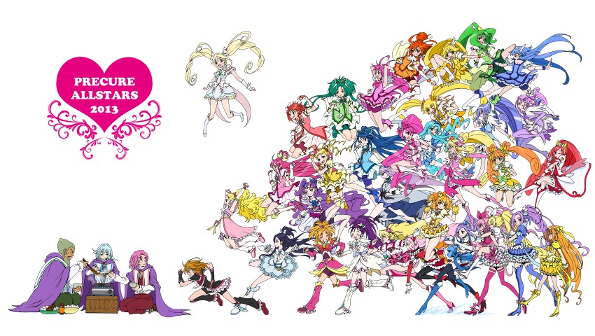 00s 10s 2013 3boys 6+girls :o ;q absolutely_everyone ahoge aida_mana akimoto_komachi antenna_hair aoki_reika aono_miki arm_up asymmetrical_clothes baritone baritone_(suite_precure) bassdrum blonde_hair blue_eyes blue_footwear blue_hair blue_skirt boots bow bowtie braid brooch brown_eyes brown_hair butterfly_hair_ornament choker circlet closed_eyes cone_hair_bun copyright_name cure_ace cure_aqua cure_beat cure_beauty cure_berry cure_black cure_bloom cure_blossom cure_bright cure_diamond cure_dream cure_echo cure_egret cure_flower cure_happy cure_heart cure_lemonade cure_march cure_marine cure_melody cure_mint cure_moonlight cure_muse cure_muse_(yellow) cure_passion cure_peace cure_peach cure_pine cure_rhythm cure_rosetta cure_rouge cure_sunny cure_sunshine cure_sword cure_white cure_windy dokidoki!_precure double_bun drill_hair eunos everyone facial_hair falsetto_(suite_precure) fresh_precure! futari_wa_precure futari_wa_precure_max_heart futari_wa_precure_splash_star green_eyes green_facial_hair green_hair green_skirt hair_bun hair_flaps hair_ornament hair_rings hair_tubes hairband hairpin half_updo hanasaki_kaoruko hanasaki_tsubomi heart heart_brooch heartcatch_precure! higashi_setsuna high_heel_boots high_heels high_ponytail highres hino_akane_(smile_precure!) hishikawa_rikka hoshizora_miyuki houjou_hibiki hummy_(suite_precure) hyuuga_saki jewelry kasugano_urara_(yes!_precure_5) kenzaki_makoto kiryuu_kaoru kiryuu_michiru kise_yayoi knee_boots kujou_hikari kurokawa_eren kurumi_erika long_hair madoka_aguri magical_girl md5_mismatch midorikawa_nao milk_(yes!_precure_5) milky_rose mimino_kurumi minamino_kanade minazuki_karen mishou_mai misumi_nagisa momozono_love multiple_boys multiple_girls myoudouin_itsuki natsuki_rin one_eye_closed orange_hair orange_skirt pink_boots pink_bow pink_eyes pink_hair pink_skirt ponytail precure precure_all_stars precure_all_stars_new_stage:_mirai_no_tomodachi purple_eyes purple_hair purple_skirt red_eyes red_hair resolution_mismatch ribbon running sakagami_ayumi seiren_(suite_precure) shiny_luminous shirabe_ako shoes short_hair sidelocks single_hair_bun sitting skirt smile smile_precure! source_larger suite_precure table thigh_boots thighhighs tiara tongue tongue_out tsukikage_yuri twin_drills twintails v wings wink wrist_cuffs yamabuki_inori yellow_bow yellow_eyes yes!_precure_5 yes!_precure_5_gogo! yotsuba_alice yukishiro_honoka yumehara_nozomi yuri