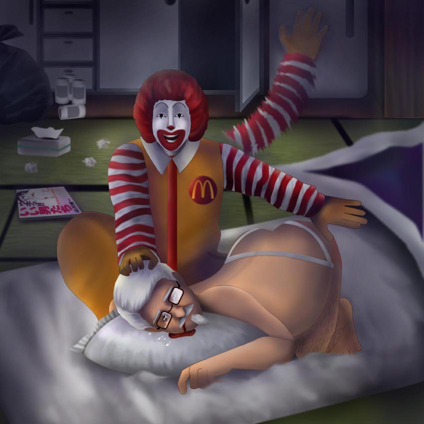 colonel_sanders highres kfc mascots mcdonald&#039;s ronald_mcdonald