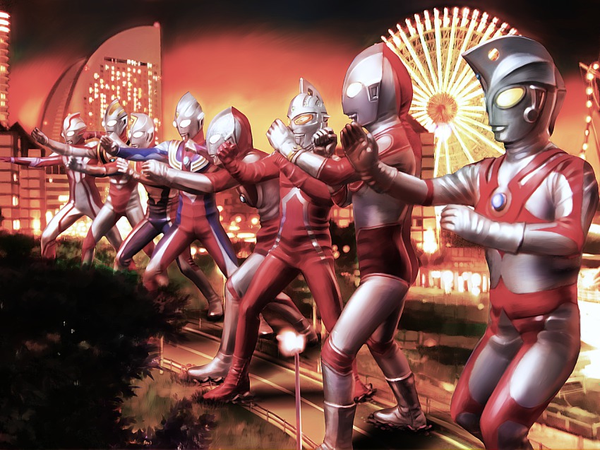 6+boys building city cityscape everyone ferris_wheel giant kaette_kita_ultraman male_focus multiple_boys return_of_ultraman tsuburaya_productions ultra_series ultraman ultraman_(1st_series) ultraman_ace ultraman_ace_(series) ultraman_dyna ultraman_dyna_(flash_type) ultraman_dyna_(series) ultraman_gaia ultraman_gaia_(series) ultraman_jack ultraman_mebius ultraman_mebius_(series) ultraman_tiga ultraman_tiga_(multi_type) ultraman_tiga_(series) ultraseven ultraseven_(series) yusao
