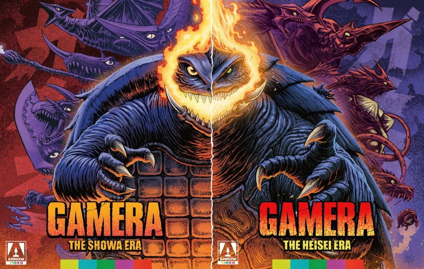 3girls alien arrow_films arrow_video baby barugon bioluminescence body_markings breath_weapon breathing_fire bug cape chameleon daiei_film daiei_motion_picture dinosaur dual_persona energy english_text fire fish flying gamera gamera,_the_giant_monster gamera:_guardian_of_the_universe gamera:_super_monster gamera_(series) gamera_2:_attack_of_legion gamera_3:_revenge_of_iris gamera_the_brave gamera_vs._barugon gamera_vs._guiron gamera_vs._gyaos gamera_vs._jiger gamera_vs._viras gamera_vs._zigra giant giant_monster glowing glowing_eyes glowing_markings glowing_mouth glowing_veins green_eyes guiron gyaos highres horns iris_(gamera) japanese_text jiger kadokawa kaiju kilara_(gamera) legion_(gamera) lizard long_tongue marsha_(gamera) matt_frank mitan_(gamera) mixed-language_text monster mother_and_child multiple_girls multiple_persona nasal_horn neon_trim octopus official_art overlapping_shell parent_and_child plasma reincarnation sea_monster shark smoke soldier_legion space_monster spacewomen_(gamera) squid super_gyaos superhero_costume sword tentacles tongue tongue_out toto_(gamera) turtle turtle_shell tusks veins very_long_tongue viras weapon wings yellow_eyes zedus zigra