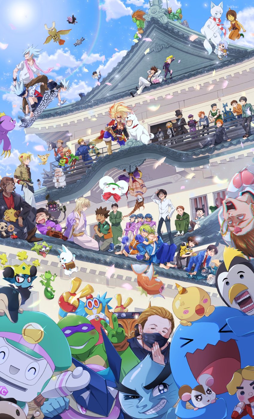 19670615t 6+boys abarenbou absurdres adashino_(mushishi) akai_raincoat_(mob_psycho_100) akutagawa_jirou alternate_color amiboshi_(fushigi_yuugi) animal_crossing annotation_request architecture arisugawa_maple balrog_(street_fighter) bankenman billy_katagiri blanka blonde_hair blue_eyes braid brock_(pokemon) brown_hair character_request claude_c._kenny closed_mouth colorman.exe crossover cyndaquil cyrano_(animal_crossing) dark_skin day deathmagla decadence_(anime) di_gi_charat digimon digimon_(creature) donatello_(tmnt) east_asian_architecture facial_hair fullmetal_alchemist fushigi_yuugi gen_1_pokemon gen_2_pokemon gen_3_pokemon gen_6_pokemon greninja guilty_gear gummy_(kirakira_precure_a_la_mode) gundam gundam_00 hamtaro_(series) headband heracross highres iori_shirou jacket jean_havoc julio_renato kamehamu-kun kappa_(ushio_to_tora) kill_la_kill kirakira_precure_a_la_mode kono_yuusha_ga_ore_tueee_kuse_ni_shinchou_sugiru kotengu_(natsume_yuujinchou) kuzuki_kakyou l/r:_licensed_by_royal looking_at_viewer love_hina mach_girl maeda_keiji_(sengoku_musou) magikarp magnemite male_focus mario_renato mega_man_(series) mega_man_battle_network mega_man_battle_network_(series) mic_(shaman_king) mob_psycho_100 mugimaru multiple_boys multiple_crossover mustache my-hime my_little_pony natsume_yuujinchou nintendo nobunaga_no_shinobi noctowl noguchi_eisaku numemon nurse_witch_komugi-chan nuts_(mach_girl) one-punch_man open_mouth outdoors panyo_panyo_di_gi_charat pokemon pokemon_(anime) pokemon_(creature) precure rowe_rickenbacker rurouni_kenshin saitou_tatsuoki_(nobunaga_no_shinobi) sangatsu_no_lion saotome_yoshio sarkozy_(decadence) sengoku_musou sensei_no_ojikan shaman_king shashot shinkalion_(series) shinkansen_henkei_robo_shinkalion shiny_pokemon show_by_rock!! smile spada_belforma spike_(my_little_pony) star_ocean star_ocean_the_second_story street_fighter street_fighter_ii_(series) suboshi_(fushigi_yuugi) takeda_masashi tales_of_(series) tales_of_innocence teenage_mutant_ninja_turtles teenage_mutant_ninja_turtles_(2003) tennis_no_ouji-sama tokimeki_memorial treecko ueda_yuji urashima_keitarou ushio_to_tora usui_horokeu v voice_actor_connection wobbuffet x_(manga) yuuichi_kudo zappa