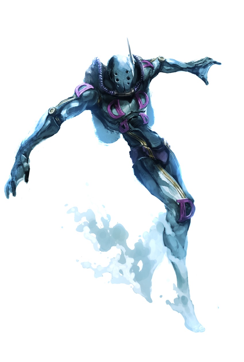 diver_down_(stand) full_body highres jojo_no_kimyou_na_bouken naratani no_humans simple_background solo stand_(jojo) stone_ocean white_background