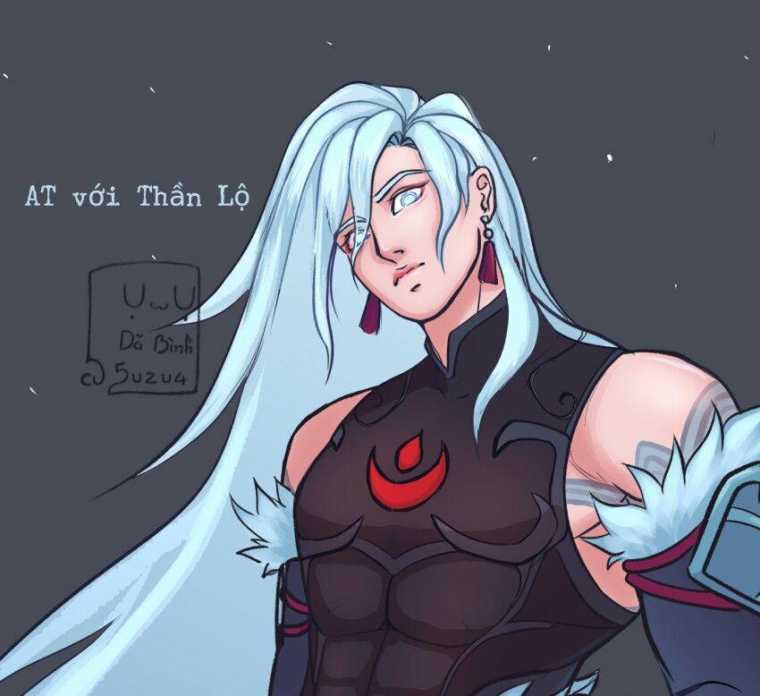 5uzu4 head_tilt highres ikemen kayn_(league_of_legends) league_of_legends legends_of_runeterra rhaast self-upload shadow_assassin_kayn snow_moon_kayn