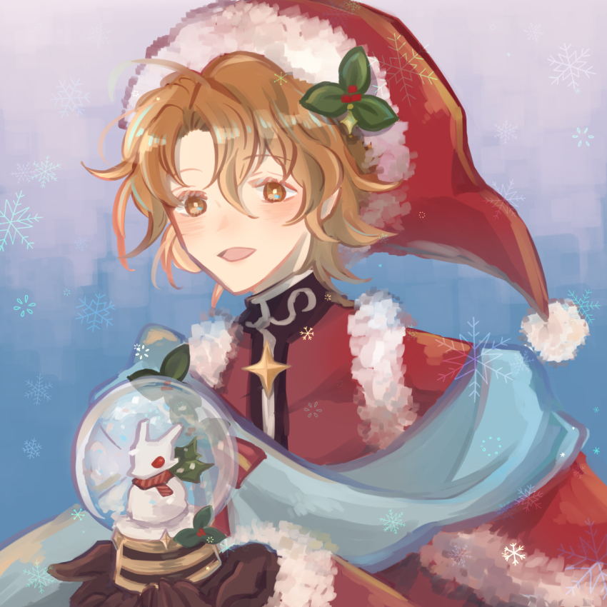 1boy artur_(fire_emblem) artur_(silver_saint)_(fire_emblem) earrings fire_emblem fire_emblem:_the_sacred_stones fire_emblem_heroes gold_earrings hair_between_eyes hat highres hrpazaqn0a4t jewelry looking_at_viewer male_focus nintendo