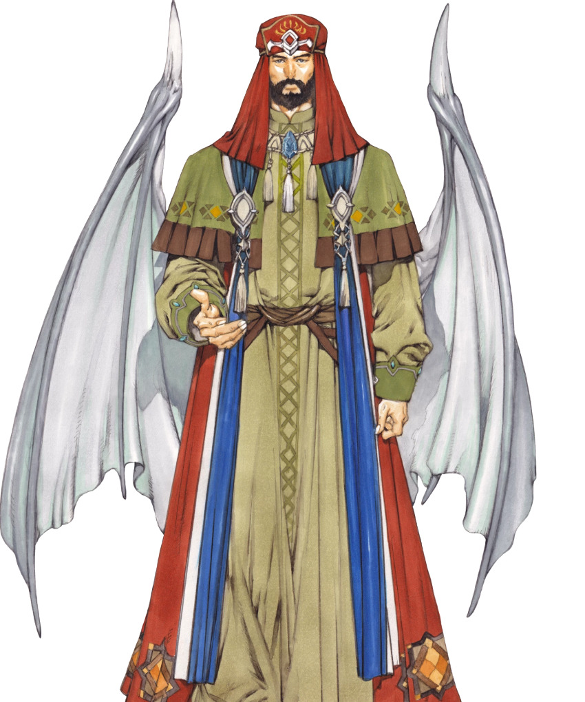 1boy aged_down beard dragon_boy dragon_wings facial_hair fire_emblem fire_emblem:_mystery_of_the_emblem fire_emblem:_shadow_dragon_and_the_blade_of_light fire_emblem_heroes gotoh_(fire_emblem) highres male_focus nintendo non-web_source official_art solo wings