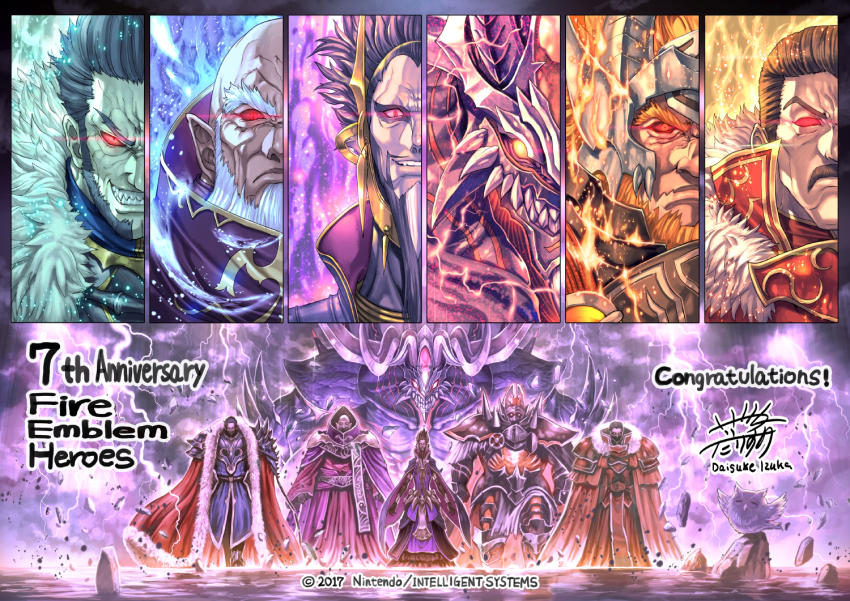 6+boys armor artist_name ashnard_(fire_emblem) bald beard bird black_hair brown_hair cape cloak colored_sclera crown dark-skinned_male dark_skin demon demon_horns evil_grin evil_smile facial_hair feh_(fire_emblem_heroes) fire_emblem fire_emblem:_mystery_of_the_emblem fire_emblem:_path_of_radiance fire_emblem:_the_sacred_stones fire_emblem_awakening fire_emblem_heroes fomortiis_(fire_emblem) fur-trimmed_cape fur_trim glowing grin hair_slicked_back hardin_(dark_emperor)_(fire_emblem) hardin_(fire_emblem) horns medeus multiple_boys mustache nintendo orange_hair owl pointy_ears purple_cloak purple_robe red_eyes robe sharp_teeth smile surtr_(fire_emblem) surtr_(resplendent)_(fire_emblem) surtr_(resplindent)_(fire_emblem) teeth validar_(fire_emblem) yellow_eyes