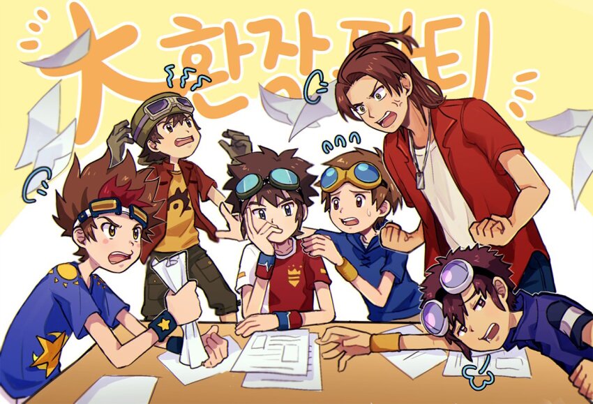 akashi_tagiru daimon_masaru_(digimon_savers) digimon digimon_adventure_02 digimon_frontier digimon_savers digimon_tamers digimon_xros_wars digimon_xros_wars:_toki_wo_kakeru_shounen_hunter-tachi kanbara_takuya kudou_taiki matsuda_takato motomiya_daisuke tagme