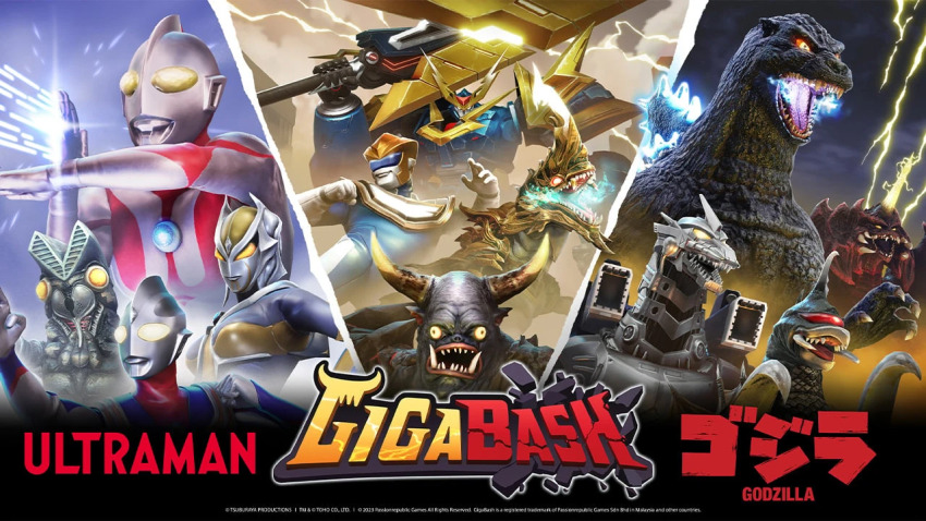 1girl 3boys alien ammunition_backpack atomic_breath back_unit baltan_seijin blue_eyes blue_fire breasts breasts_apart camearra character_name claws colored_fire colored_sclera copyright_name crest cross_promotion crossover cyborg day destoroyah dinosaur dragon electricity electrified_sword electrified_weapon energy energy_beam english_text fire giant giant_monster giant_robot giantess gigabash gigaman gigan glowing glowing_eyes glowing_spikes godzilla godzilla_(series) godzilla_against_mechagodzilla godzilla_vs._destoroyah godzilla_vs._gigan godzilla_vs._spacegodzilla gorogong green_fire bad_tag bad_tag horns japanese_text jetpack kaiju kiryu_(godzilla) lightning logo mandibles mecha mechagodzilla medium_breasts military missile_launcher missile_pod monster multiple_boys multiple_crossover muscular muscular_male neon_trim night no_humans no_pupils official_art one-eyed open_mouth orange_sclera overcast particle_beam particles passion_republic_games pectorals pincers promotional_art rawa red_eyes roaring robot rocket_launcher rocket_pod sea_monster seijin sharp_tee shoulder_cannon shoulder_gun single_horn sky spacium_beam spikes storm superhero_costume supervillain sword teeth thundatross toho tongue tsuburaya_productions ultra_beam ultra_series ultraman ultraman_(1st_series) ultraman_tiga ultraman_tiga:_the_final_odyssey ultraman_tiga_(series) weapon yellow_eyes