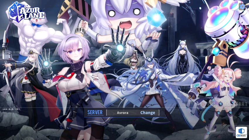 6+girls april_fools arkhangelsk_(azur_lane) arkhangelsk_(grandiose_getaway)_(azur_lane) arm_under_breasts artist_request avengers_(series) azur_lane black_widow bow_(weapon) cable captain_america coat copyright_name country_connection electric_plug electric_plug_tail enterprise_(azur_lane) game_screenshot hair_ornament hammer hawkeye_(marvel) highres hulk iron_man logo marvel marvel_cinematic_universe mechanical_gloves meowfficer_(azur_lane) multiple_girls new_jersey_(azur_lane) nick_fury northampton_(azur_lane) northampton_ii_(azur_lane) off_shoulder official_art parody reno_(azur_lane) see-through_clothes see-through_shirt shield shirt specialized_bulin_mkiii_(azur_lane) tail thor_(marvel) title_screen trait_connection triangle_hair_ornament universal_bulin_(azur_lane) weapon wisdom_cube_(azur_lane)