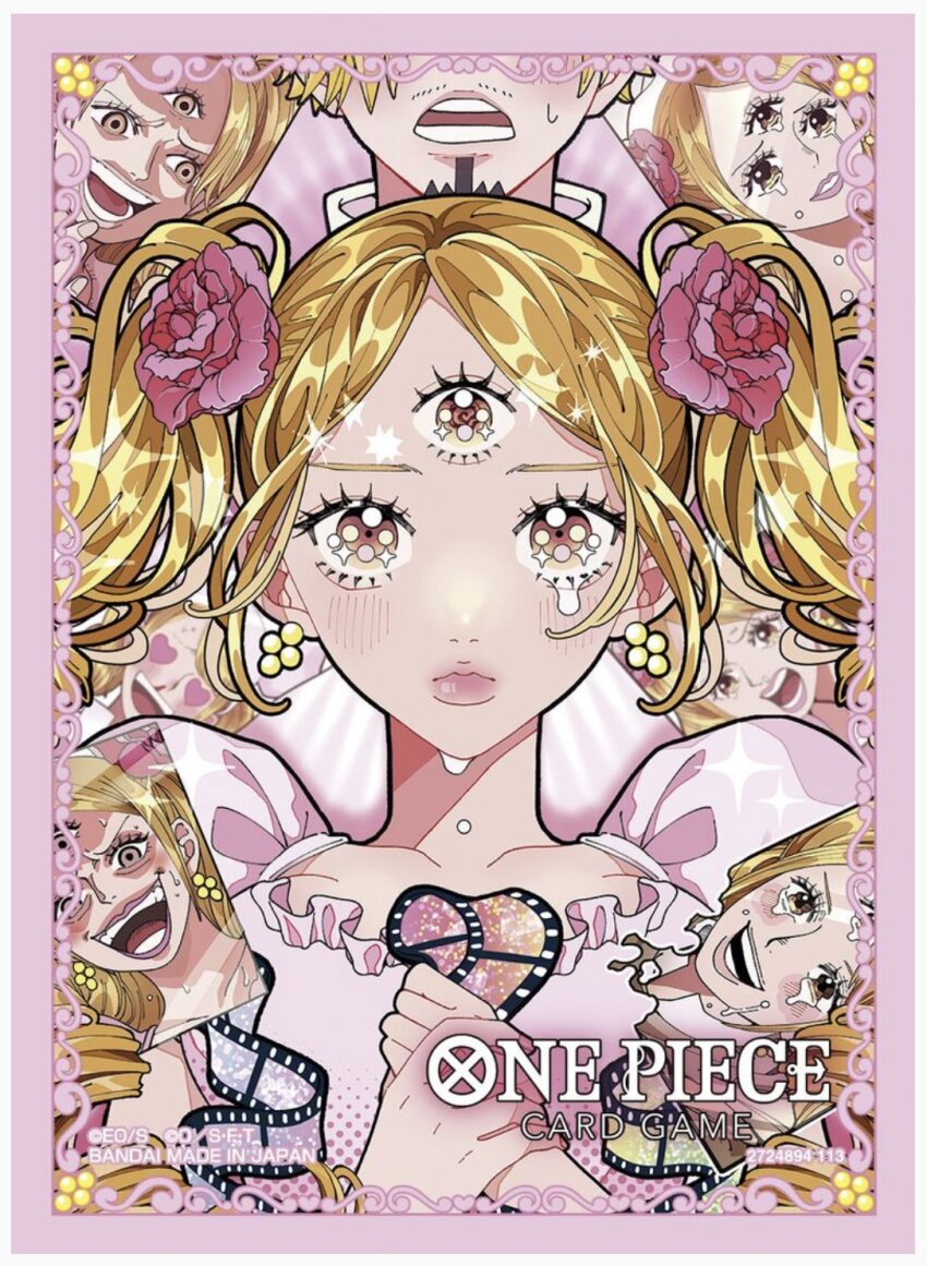 1girl bandai breasts bridal_veil bride brown_eyes brown_hair charlotte_pudding copyright_name devil_fruit dress drill_hair embarrassed floating_hair hands_on_own_chest highres large_breasts lips logo long_hair looking_at_another looking_at_viewer multiple_views official_art one_piece open_mouth ponko517 shiny_skin simple_background teardrop tears twintails upper_body veil very_long_hair wavy_eyes wedding_dress wide_hips