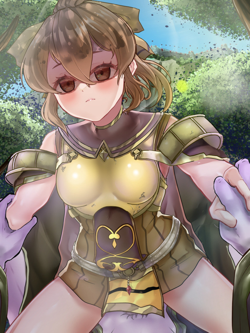 1girl absurdres arm_grab breasts brown_eyes brown_hair corruption cum cum_in_pussy delthea_(fire_emblem) disinterested expressionless eyes_in_shadow female_focus femdom fire_emblem fire_emblem_echoes:_shadows_of_valentia forest frown girl_on_top hair_between_eyes highres holding_hands huge_filesize icecream_(kwsu2482) looking_at_viewer mind_control nature nintendo outdoors penetrating_pov ponytail pov rape short_hair small_breasts solo_focus spread_legs straddling tatarrah thighs vaginal