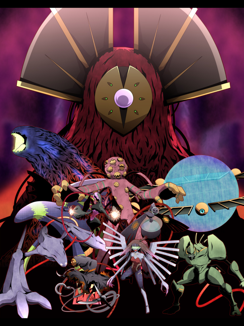 artist_request breasts building claws creepy d-reaper d-reaper_adr-01 d-reaper_adr-02 d-reaper_adr-03 d-reaper_adr-04 d-reaper_adr-05 d-reaper_adr-06 d-reaper_adr-07 d-reaper_adr-08 d-reaper_adr-09 digimon digimon_tamers everyone highres leotard looking_at_viewer monster_girl mother_d-reaper extra_mouth open_mouth puppet reaper_(digimon) tentacles wings