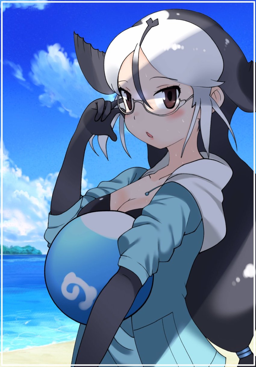 animal_ears california_sea_lion_(kemono_friends) cats_yone gloves highres kemono_friends kemono_friends_2 kemono_friends_3 long_hair open_mouth solo tail