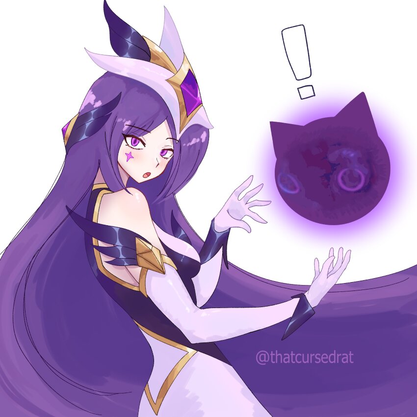 absurdres highres league_of_legends purple_eyes purple_hair star_guardian_(league_of_legends) star_guardian_syndra syndra thatcursedrat