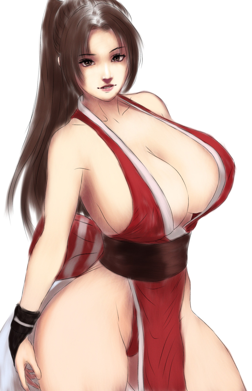 1girl absurdres breasts fatal_fury highres huge_breasts long_hair shiranui_mai tagme