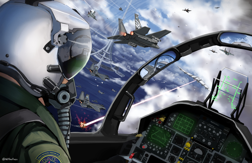 ace_combat ace_combat_7:_skies_unknown air_supreriority_fighter airborne_aircraft_carrier airborne_laser aircraft aircraft_carrier airplane arsenal_bird arsenal_bird_(justice) cannon cloud cloudy_sky cockpit contrail directed-energy_weapon drone energy energy_beam energy_cannon energy_weapon explosion f-15 f-15_eagle fighter_aircraft fighter_jet flight_suit g-suit glowing heads-up_display helmet highres insignia interdictor laser laser_cannon laser_weapon military military_vehicle mother_ship mq-101 multirole_combat_aircraft ndtwofives ocean parasite_aircraft pilot_helmet pilot_suit pink_energy_beam pink_laser reflection ship signature sky space_elevator su-30 tactical_laser_system tower trigger_(ace_combat) twitter_username unmanned_aerial_vehicle unmanned_combat_aerial_vehicle user_interface vehicle_focus war warship watercraft