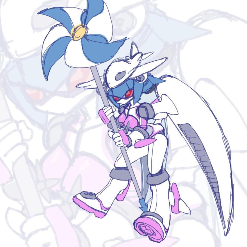 1girl absurdres digimon digimon_frontier female_focus highres jetsilphymon medarot medarot_(robot) robot robot_girl solo