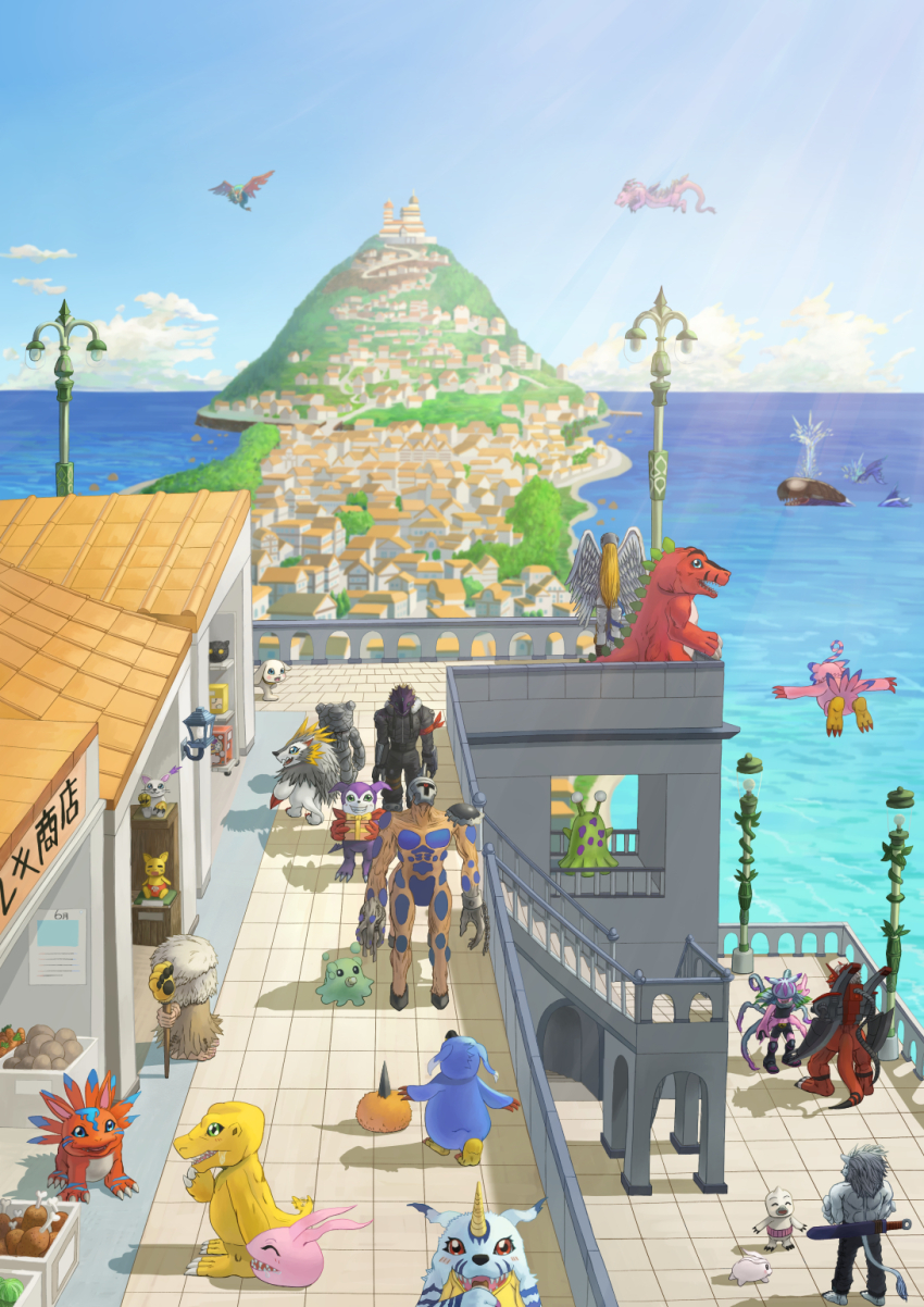agumon airdramon angel angel_boy angemon beak beelzebumon bokomon botamon bubbmon centalmon closed_eyes digimon dog elecmon gabumon gloves gottsumon herissmon highres holydramon horns impmon jellyfish jellyfish_girl jijimon koromon lion megalogrowmon monster_girl neamon numemon panjyamon penmon piyomon plotmon sword tail tailmon tentacle_hair tentacles teslajellymon tokomon tyranomon weapon whamon