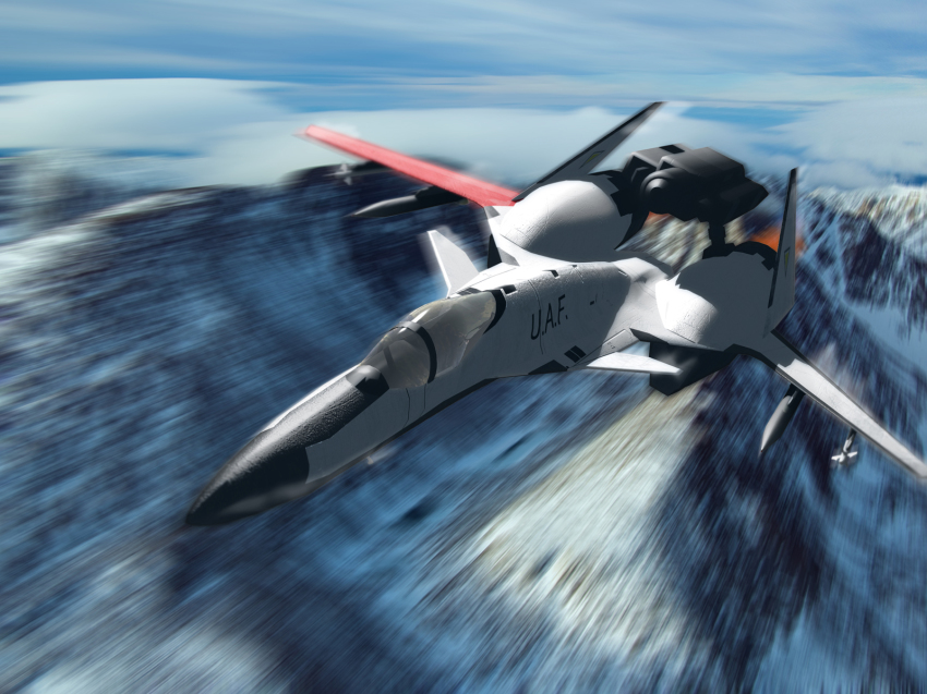 3d ace_combat ace_combat_zero adfx-02_morgan aircraft airplane aoi_hinata_(mukou_aoi) cannon directed-energy_weapon energy_cannon energy_weapon fighter_jet flying highres larry_foulke laser_cannon military military_vehicle missile motion_blur mountain mukou_aoi mukou_aoi_(bentola) no_humans prototype_design tactical_laser_system vehicle_focus zoisite_(ace_combat)