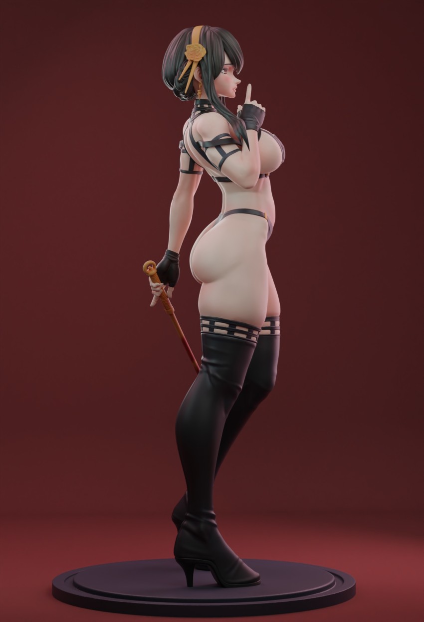 1girl artworks/98850065 figure highres rubim solo spy_x_family yor_briar zbrush_(medium)