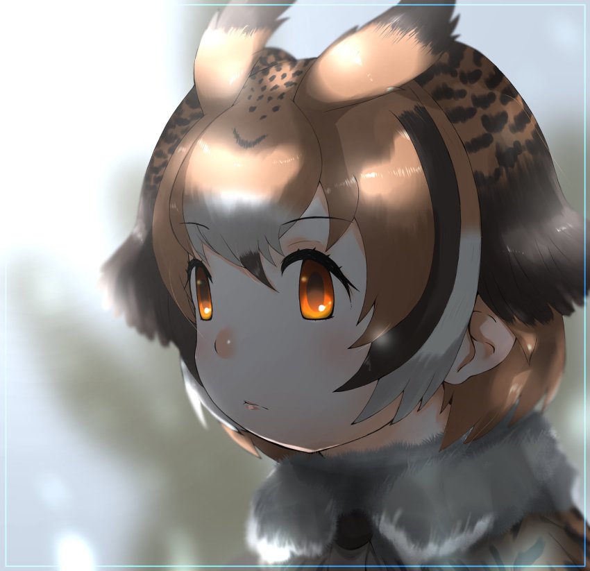 animal_ears cats_yone closed_mouth eurasian_eagle_owl_(kemono_friends) gloves highres kemono_friends necktie short_hair tail