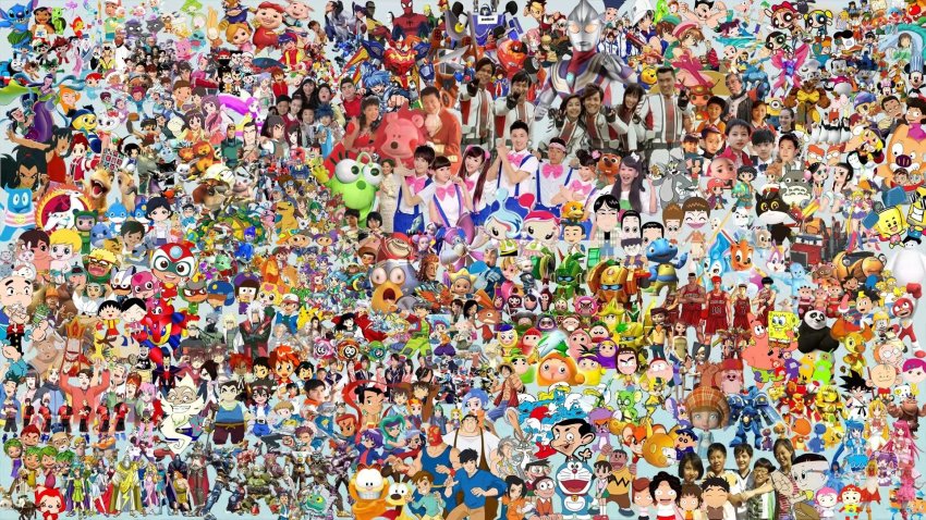 6+boys 6+girls agumon andromeda_shun ash_ketchum atom_(tetsuwan_atom) blossom_(ppg) blouse bubbles_(ppg) bugs_bunny buttercup_(ppg) cardcaptor_sakura character_request chibi_maruko-chan christopher_robin collage copyright_request crossover cygnus_hyouga dark-skinned_male dark_skin digimon digimon_(creature) digimon_adventure doraemon doraemon_(character) dougi dragon_shiryuu echizen_ryooma el_toro_fuerte ferb_fletcher garfield garfield_(character) gen_1_pokemon gouda_takeshi haku_(sen_to_chihiro_no_kamikakushi) happy_heroes hatake_kakashi helmet hero_chu hero_hua hero_kai hero_tian hero_xiao highres honekawa_suneo ikkyuu_(ikkyuusan) ikkyuusan ishida_yamato izumi_koshiro jackie_chan jackie_chan_adventures jade_chan jiraiya_(naruto) journey_to_the_west kido_jo kinomoto_sakura kung_fu_panda lilo_&amp;_stitch lilo_pelekai long_hair looney_tunes minamoto_shizuka monkey_d._luffy mouse_(animal) mr._bean mr._bean:_the_animated_series mr._bean_(series) multiple_boys multiple_girls namikaze_minato naruto naruto_(series) nintendo nobi_nobita odie_(garfield) ogino_chihiro one_piece paco_(jackie_chan_adventures) patrick_star pegasus_seiya phineas_and_ferb phineas_flynn phoenix_ikki pikachu po_(kung_fu_panda) pokemon pokemon_(anime) pooh popeye popeye_the_sailor powerpuff_girls rabbit ruyi_jingu_bang saint_seiya sakura_momoko sarutobi_hiruzen school_uniform sen_to_chihiro_no_kamikakushi serafuku shaun_the_sheep shirt spider-man spongebob_squarepants spongebob_squarepants_(series) stitch_(lilo_&amp;_stitch) tachikawa_mimi takaishi_takeru takenouchi_sora tang_sanzang tennis_no_ouji-sama tetsuwan_atom thomas_the_tank_engine thomas_the_tank_engine_(character) tigger tonari_no_totoro totoro ultra_series ultraman_tiga ultraman_tiga_(series) uncle_chan uzumaki_naruto very_long_hair wallace_and_gromit white_shirt winnie_the_pooh wolf xiyangyang_yu_huitailang yagami_hikari yagami_taichi zhu_bajie