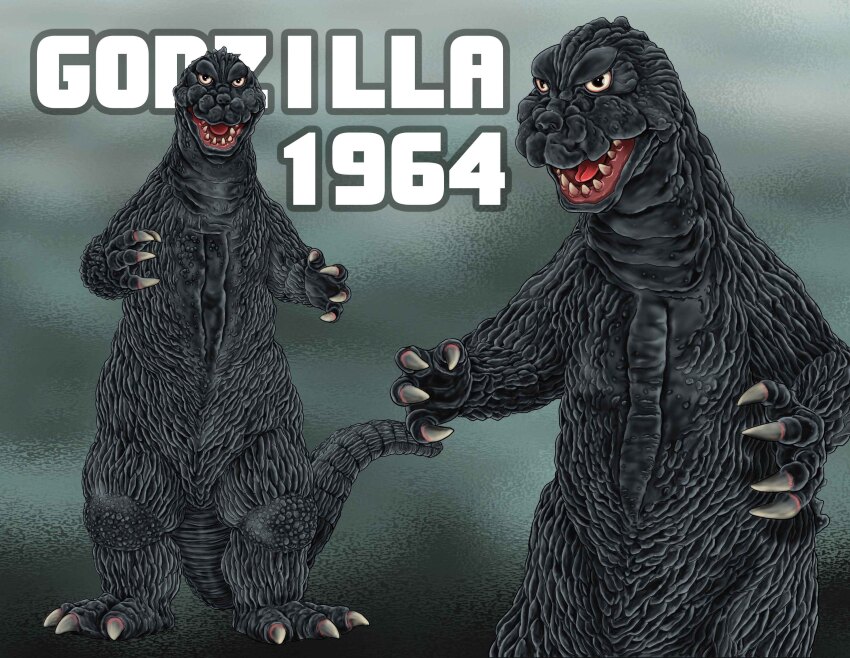 absurdres claws dinosaur godzilla godzilla_(series) highres kaiju monster mothra_vs._godzilla no_humans open_mouth satoru33 tail toho