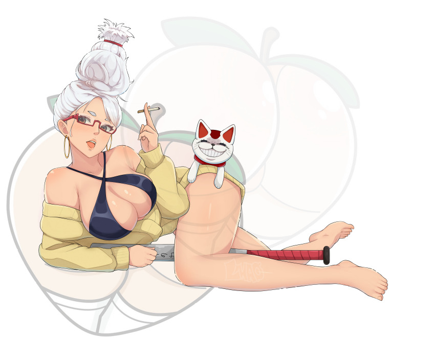 absurdres ayase_seiko breasts dandadan highres large_breasts long_hair mrlmao tagme turbo_granny_(dandandan)