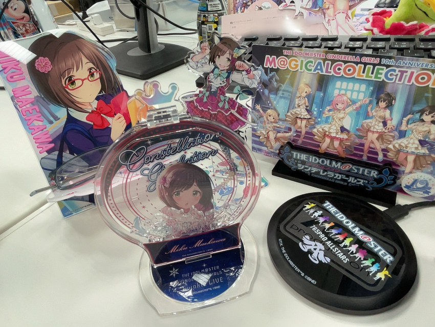 chip_(disney) dale_(disney) disney futaba_anzu gen_2_pokemon idolmaster idolmaster_cinderella_girls kohinata_miho maekawa_miku meganium mickey_mouse multiple_girls nintendo pokemon shirasaka_koume sunazuka_akira sunege_(hp0715) yumemi_riamu