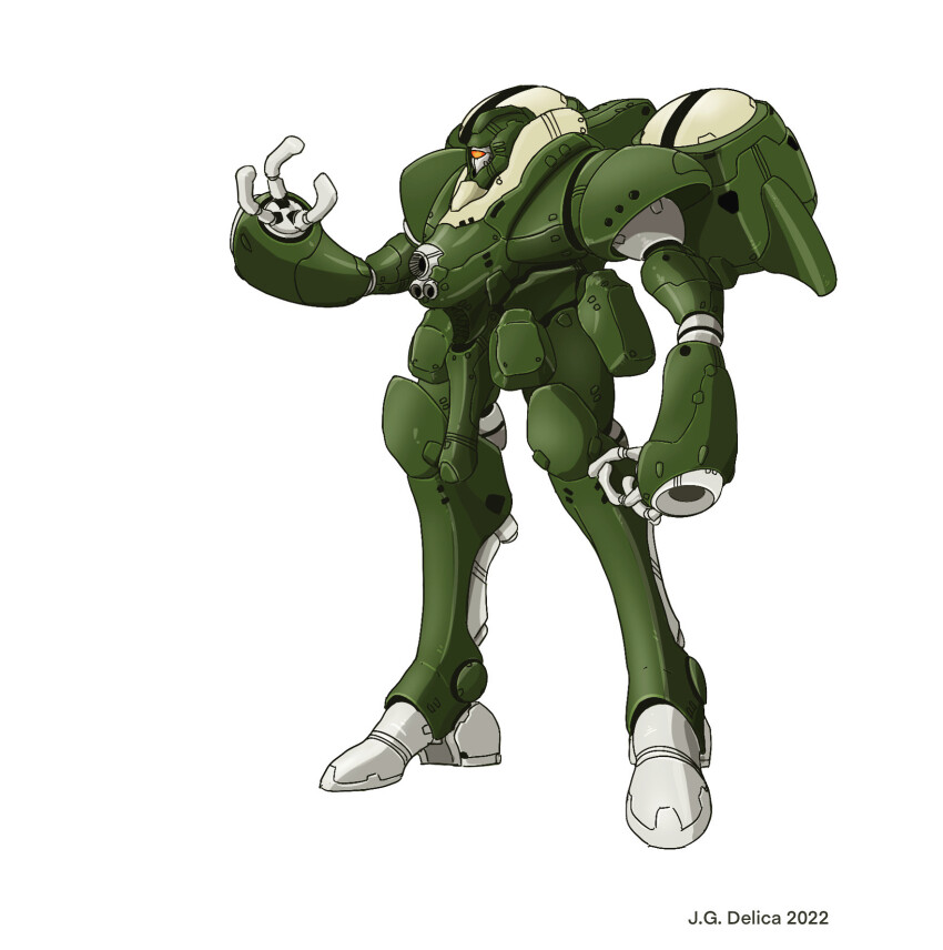2022 alien arm_cannon armor atomicgenjin chest_cannon choujikuu_yousai_macross commentary dated energy_cannon english_commentary fusion gattai highres jetpack macross macross:_do_you_remember_love? mecha meltrandi missile_pod nousjadeul-ger official_style original power_armor queadluun-rau redesign robot robotech science_fiction signature solo thrusters weapon white_background zentradi