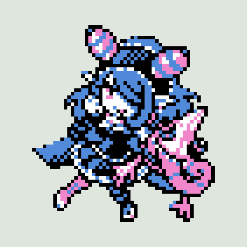 appmon chameleon digimon digimon_universe:_appli_monsters dress long_hair mienumon one_eye_covered puppet tiara