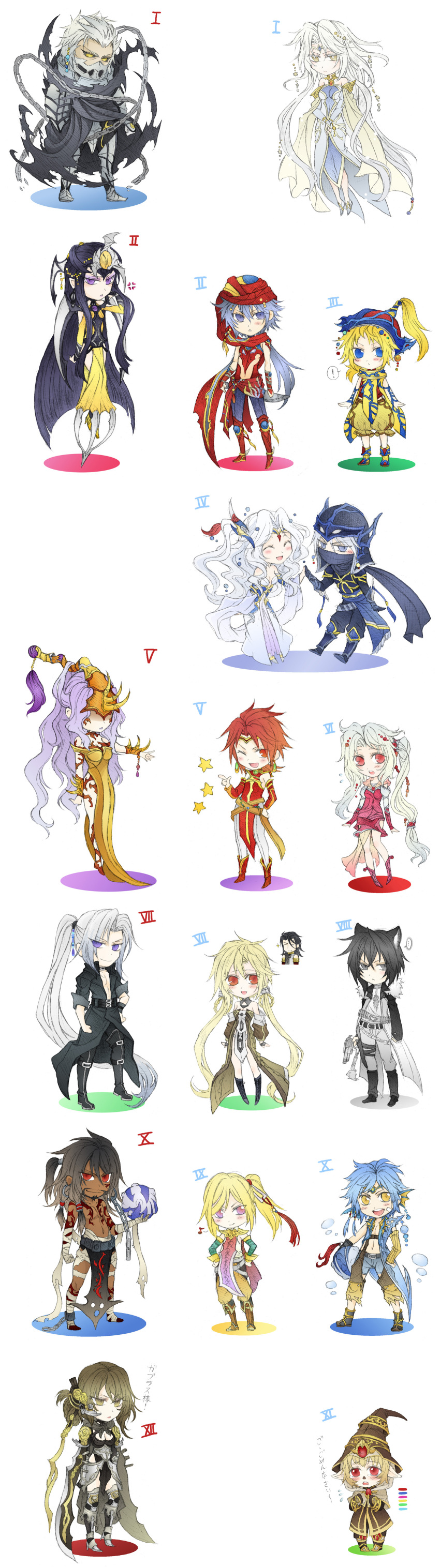 ! ... 00s 1980s_(style) 1990s_(style) 6+boys 6+girls absurdres anger_vein animal_ears armband armor asymmetrical_hair ball bandages bare_shoulders beard belt black_hair black_sclera blitzball blonde_hair blood_sword blue_eyes blue_hair blush boots brave_blade breasts bubble buster_sword bartz_klauser cape cat_ears cecil_harvey chain chaos_blade chibi choker cleavage cloud_strife coat colored_sclera dark_skin dark_sword detached_sleeves dissidia_final_fantasy dress earrings elbow_gloves emperor_(ff2) everyone exdeath faceless faceless_female facial_hair facial_mark final_fantasy final_fantasy_i final_fantasy_ii final_fantasy_iii final_fantasy_iv final_fantasy_ix final_fantasy_v final_fantasy_vi final_fantasy_vii final_fantasy_vii_advent_children final_fantasy_viii final_fantasy_x final_fantasy_xi final_fantasy_xii fingerless_gloves fins first_ken fraternity firion fusion_swords gabranth gabranth_(ff12) garland_(ff1) gloves gradient_hair grey_eyes gun gunblade hair_ornament hairclip hand_on_own_hip handgun hat head_fins helmet highres hip_focus holster jacket jecht jewelry long_hair long_image mage_masher makeup masamune_(ff7) mask medium_breasts midriff multicolored_hair multiple_boys multiple_girls musical_note mustache navel necklace no_eyes oldschool one_eye_closed onion_knight open_mouth personification pink_eyes pointy_ears ponytail purple_eyes purple_hair red_eyes red_hair retro_artstyle sash scarf sephiroth shantotto shawl shinzui_(fantasysky7) short_hair shorts side_ponytail sleeveless small_breasts smile smirk squall_leonhart staff star_(symbol) sword tall_image tarutaru tattoo tears thigh_holster thigh_strap thighhighs tiara tidus tina_branford torn_clothes translated trench_coat twintails uneven_twintails very_long_hair warrior_of_light_(ff1) weapon white_hair wink witch_hat yellow_eyes zack_fair zidane_tribal