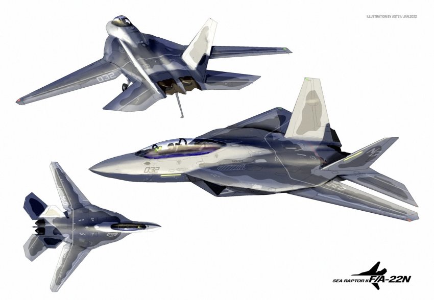 2022 aircraft airplane artist_name asterozoa canopy_(aircraft) commentary english_commentary f-22_raptor fighter_jet flying from_above military military_vehicle no_humans original redesign vehicle_focus white_background