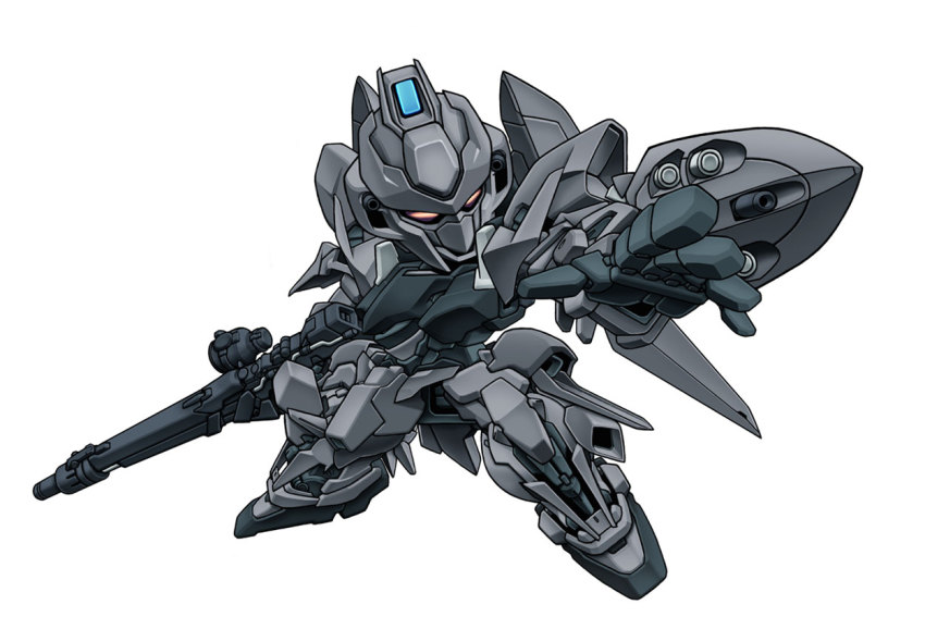 beam_rifle chibi delta_plus energy_gun gun gundam gundam_unicorn mecha mecha_focus no_humans noah_noah reaching robot simple_background solo weapon
