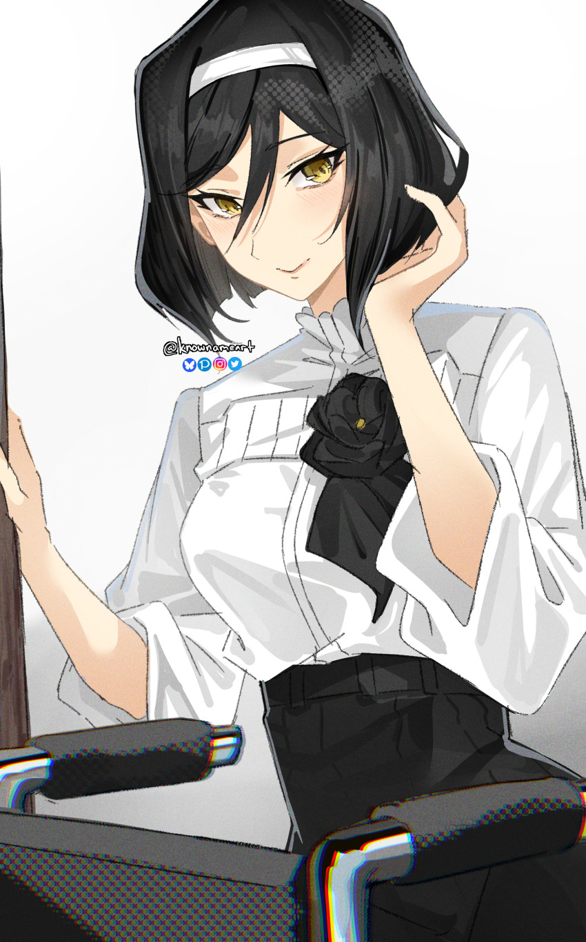 1girl absurdres black_hair breasts highres ishura knowname large_breasts linaris_the_obsidian solo