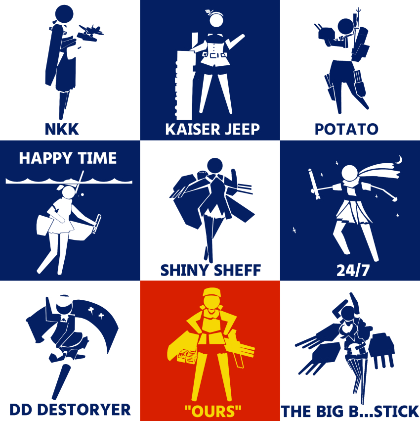 6+girls absurdres aircraft blue_background english_text fubuki_(kancolle) gambier_bay_(kancolle) highres holding holding_turret iowa_(kancolle) kantai_collection kasuga_maru_(kancolle) monochrome multiple_girls olympics olympics_pictogram_parody parody red_background ryuujou_(kancolle) scarf school_uniform sendai_(kancolle) sendai_kai_ni_(kancolle) serafuku sheffield_(kancolle) ship_turret snorkel taiyou_(kancolle) tashkent_(kancolle) timmyyen turret u-511_(kancolle) underwater white_background