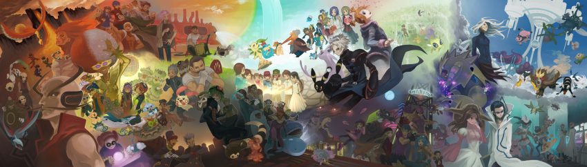 00s 6+boys 6+girls abs absol afro agnol_(pokemon) agrev_(pokemon) aipom ancha_(pokemon) ariados backley_(pokemon) bandana bare_shoulders baseball_cap batorasu_(pokemon) battlus_(pokemon) bayleef beanie beard belt beluh_(pokemon) biden_(pokemon) bird bitt_(pokemon) black_eyes blonde_hair blue_eyes blue_hair bluno_(pokemon) bodysuit book boots braid breath_weapon breathing_fire brown_eyes brown_hair buckle cane castform castform_(rainy) celebi city clenched_teeth closed_eyes cloud coat croconaw crystal_ball dakim_(pokemon) dark_skin delibird disco_ball double_bun dress duking_(pokemon) dunsparce dusk eagun_(pokemon) earrings ein_(pokemon) electrode_(pokemon) entei espeon everyone evice_(pokemon) facial_hair fateen_(pokemon) ferma_(pokemon) fingerless_gloves fire flaaffy flaffy flower flying folly_(pokemon) forretress friends furret gears gen_1_pokemon gen_2_pokemon gen_3_pokemon glaring glasses gligar gloves glowing goggles goggles_on_head gonzap granbull green_eyes grey_hair grin hair_bobbles hair_bun hair_ornament hair_ribbon hairband hand_on_own_hip hat headphones helmet heracross highres hitmontop ho-oh houndoom jewelry johnson_(pokemon) juggling justy_(pokemon) lab_coat laughing lava leaf ledian ledyba legendary_pokemon light long_hair long_image looking_back ludicolo makuhita mantine marcia_(pokemon) marill markings masa_(pokemon) meditite megg_(pokemon) metagross microphone miltank minun miror_b._(pokemon) misdreavus monitor multiple_boys multiple_girls murkrow muscular mustache mythical_pokemon nascour_(pokemon) necklace nett_(pokemon) nintendo noctowl nuzleaf old old_man old_woman open_mouth orange_hair outstretched_hand perr_(pokemon) petals pikachu piloswine pink_hair plusle pointer poke_ball pokemon pokemon_(creature) pokemon_colosseum police_hat ponytail quagsire quilava qwilfish raikou reaching reath_(pokemon) red_eyes red_hair remoraid ribbon rosso_(pokemon) rui_(pokemon) scarf seaking secc_(pokemon) seneti_(pokemon seneti_(pokemon) serious sherles_(pokemon) shirt short_hair short_twintails shoulder_pads shroomish shuckle sign silva_(pokemon) skarmory skrub_(pokemon) slugma smeargle smile smirk sneasel sor_(eliminate) sparkle stantler star_(symbol) starter_pokemon_trio sudowoodo suicune sundress sunflora sunglasses sunkern swablu t-shirt tail taillow teacher teeth togetic tongue top_hat tree tropius trudly_(pokemon) twintails tyranitar umbreon uniform ursaring veil venus_(pokemon) verde_(pokemon) vest vibrava volcano wailmer wailord wakin_(pokemon) water wes_(pokemon) whale wheel white_hair wide_image willie_(pokemon) wobbuffet yanma zigzagoon