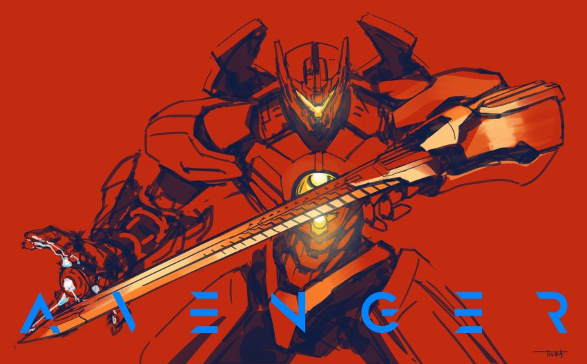 absurdres arm_blade arm_cannon cannon chain_sword chain_sword_2.0 chainsword chest_cannon directed-energy_weapon dual_vortex_turbine electricity energy energy_cannon energy_gun energy_weapon english_text gipsy_avenger glowing highres jaeger_(pacific_rim) karamas legendary_pictures mecha nuclear_reactor nuclear_vortex_turbine pacific_rim pacific_rim_uprising pan_pacific_defense_corps plasma plasma_cannon plasma_gun plasmacaster_2.0 red_background robot simple_background sword weapon whip whip_sword