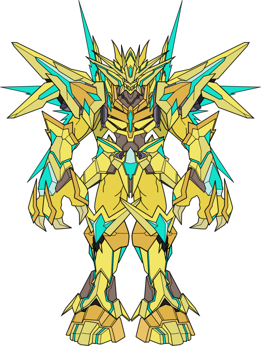1boy armor digimon digimon_(creature) highres magnamon magnamon_x-antibody magnamon_x-antibody_gold_digizoid_mode male_focus muscular muscular_male solo