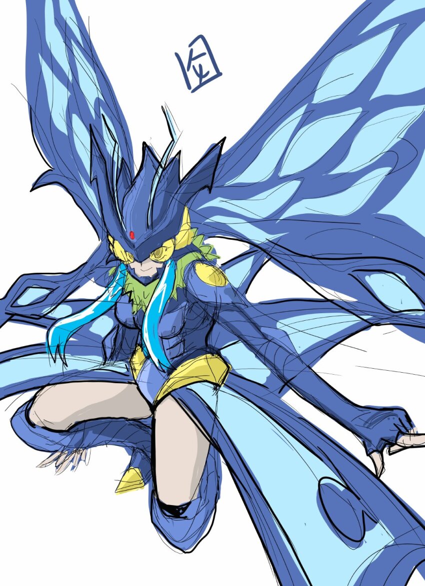 1girl armor armored_boots armored_gloves armored_leotard boots breasts butterfly_wings digimon digimon_(creature) digimon_story:_cyber_sleuth digimon_story:_cyber_sleuth_hacker&#039;s_memory female_focus fur_collar gloves helmet high_heels highres hudiemon insect_wings leotard long_hair medium_breasts ph6xeivbgpimggg shoulder_armor skirt solo solo_focus thick_thighs thighhighs thighs tinted_eyewear wings yellow-tinted_eyewear